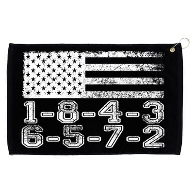 Usa Flag 18436572 Firing Order Small Block Engine V8 Block Gift Grommeted Golf Towel