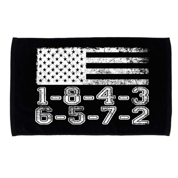 Usa Flag 18436572 Firing Order Small Block Engine V8 Block Gift Microfiber Hand Towel