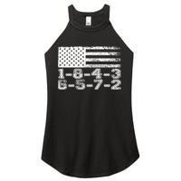 Usa Flag 18436572 Firing Order Small Block Engine V8 Block Gift Women's Perfect Tri Rocker Tank