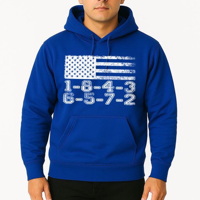 Usa Flag 18436572 Firing Order Small Block Engine V8 Block Gift Hoodie