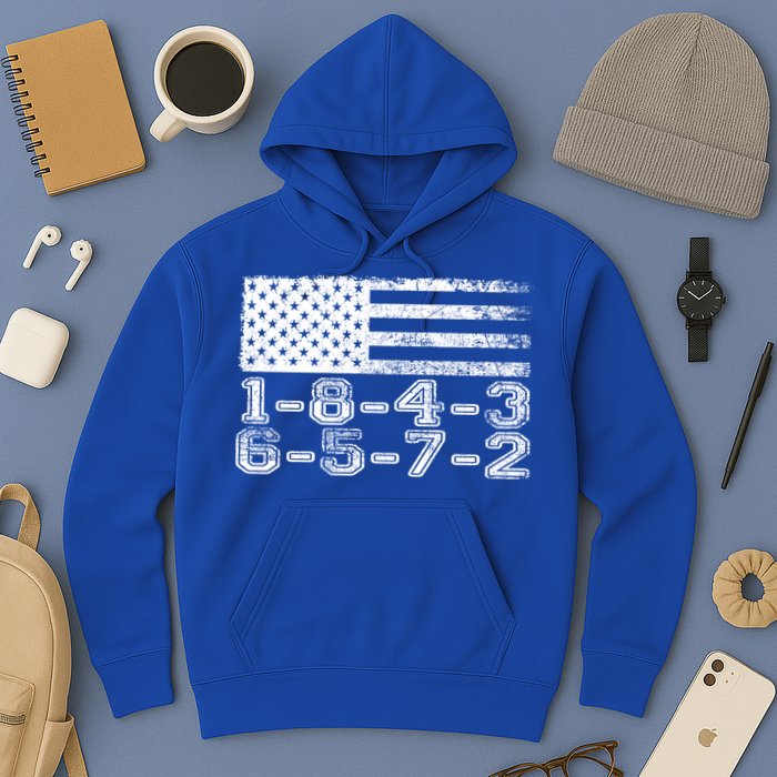 Usa Flag 18436572 Firing Order Small Block Engine V8 Block Gift Hoodie