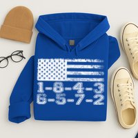 Usa Flag 18436572 Firing Order Small Block Engine V8 Block Gift Hoodie