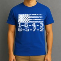 Usa Flag 18436572 Firing Order Small Block Engine V8 Block Gift T-Shirt