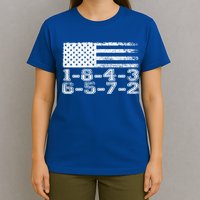 Usa Flag 18436572 Firing Order Small Block Engine V8 Block Gift T-Shirt