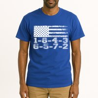 Usa Flag 18436572 Firing Order Small Block Engine V8 Block Gift Tall T-Shirt