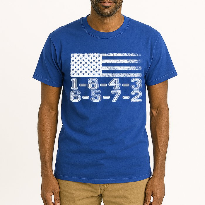 Usa Flag 18436572 Firing Order Small Block Engine V8 Block Gift Tall T-Shirt