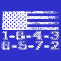 Usa Flag 18436572 Firing Order Small Block Engine V8 Block Gift Button