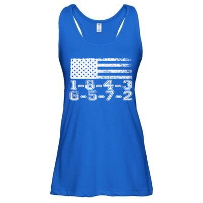 Usa Flag 18436572 Firing Order Small Block Engine V8 Block Gift Ladies Essential Flowy Tank