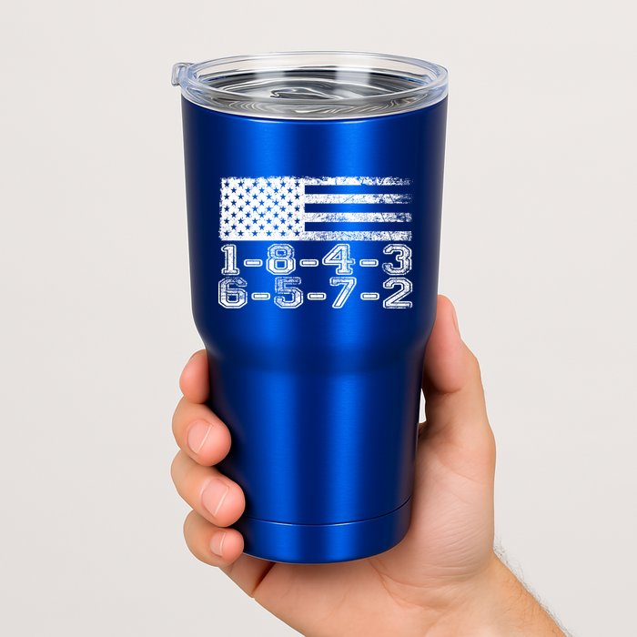 Usa Flag 18436572 Firing Order Small Block Engine V8 Block Gift Tumbler