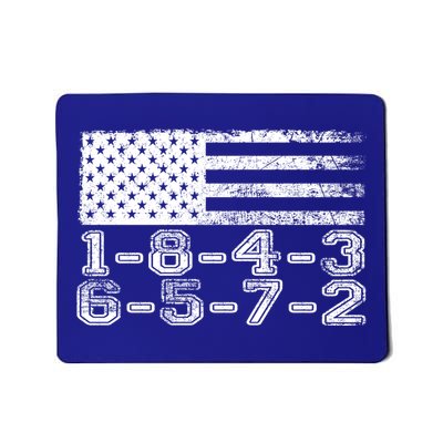 Usa Flag 18436572 Firing Order Small Block Engine V8 Block Gift Mousepad