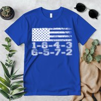 Usa Flag 18436572 Firing Order Small Block Engine V8 Block Gift Premium T-Shirt