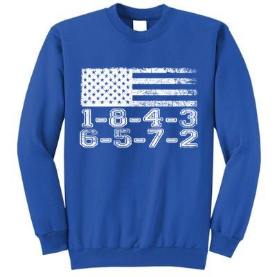 Usa Flag 18436572 Firing Order Small Block Engine V8 Block Gift Tall Sweatshirt