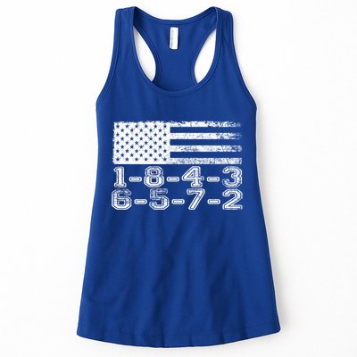 Usa Flag 18436572 Firing Order Small Block Engine V8 Block Gift Womens Tank Top