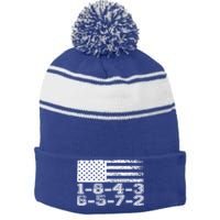 Usa Flag 18436572 Firing Order Small Block Engine V8 Block Gift Stripe Pom Pom Beanie