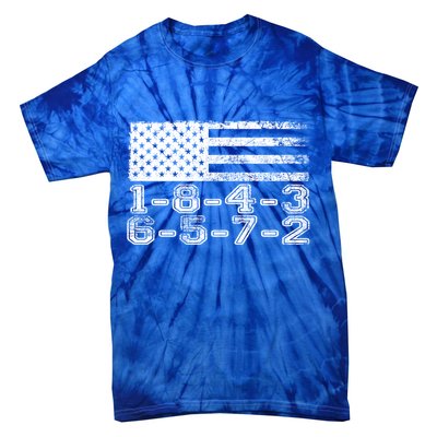 Usa Flag 18436572 Firing Order Small Block Engine V8 Block Gift Tie-Dye T-Shirt