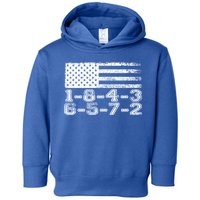 Usa Flag 18436572 Firing Order Small Block Engine V8 Block Gift Toddler Hoodie