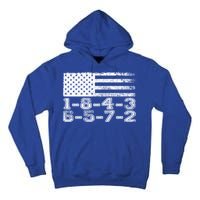 Usa Flag 18436572 Firing Order Small Block Engine V8 Block Gift Tall Hoodie
