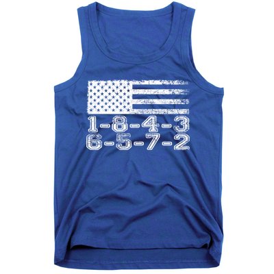 Usa Flag 18436572 Firing Order Small Block Engine V8 Block Gift Tank Top