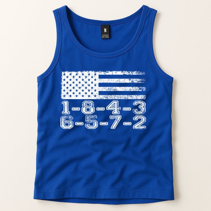 Usa Flag 18436572 Firing Order Small Block Engine V8 Block Gift Tank Top