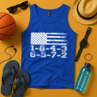 Usa Flag 18436572 Firing Order Small Block Engine V8 Block Gift Tank Top