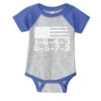 Usa Flag 18436572 Firing Order Small Block Engine V8 Block Gift Infant Baby Jersey Bodysuit