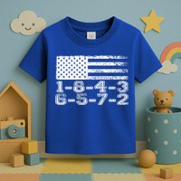 Usa Flag 18436572 Firing Order Small Block Engine V8 Block Gift Toddler T-Shirt