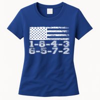 Usa Flag 18436572 Firing Order Small Block Engine V8 Block Gift Womens T-Shirt