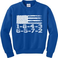 Usa Flag 18436572 Firing Order Small Block Engine V8 Block Gift Kids Sweatshirt