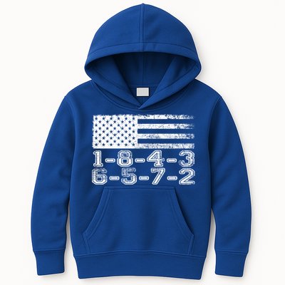 Usa Flag 18436572 Firing Order Small Block Engine V8 Block Gift Kids Hoodie