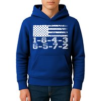 Usa Flag 18436572 Firing Order Small Block Engine V8 Block Gift Kids Hoodie