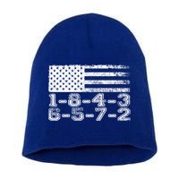 Usa Flag 18436572 Firing Order Small Block Engine V8 Block Gift Short Acrylic Beanie