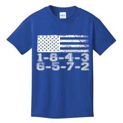 Usa Flag 18436572 Firing Order Small Block Engine V8 Block Gift Kids T-Shirt
