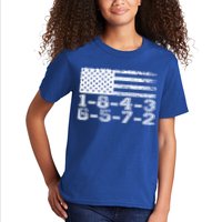 Usa Flag 18436572 Firing Order Small Block Engine V8 Block Gift Kids T-Shirt
