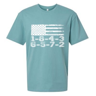 Usa Flag 18436572 Firing Order Small Block Engine V8 Block Gift Sueded Cloud Jersey T-Shirt