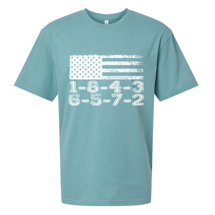 Usa Flag 18436572 Firing Order Small Block Engine V8 Block Gift Sueded Cloud Jersey T-Shirt