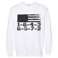 Usa Flag 18436572 Firing Order Small Block Engine V8 Block Gift Garment-Dyed Sweatshirt