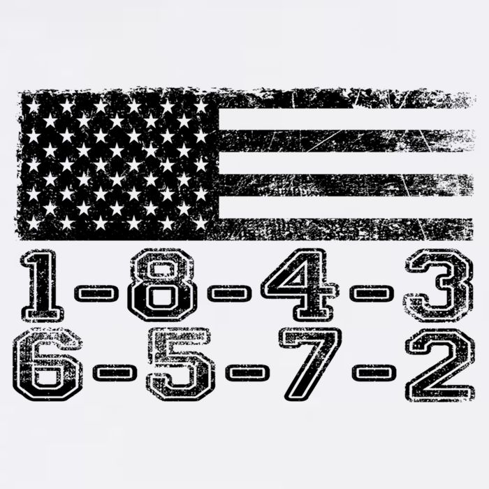 Usa Flag 18436572 Firing Order Small Block Engine V8 Block Gift Garment-Dyed Sweatshirt