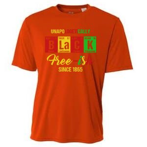 Unapologetically Freegiftish 1865 Juneteenth Black History Gift Cooling Performance Crew T-Shirt