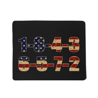 Usa Flag 18436572 Firing Order Small Block Engine V8 Block Mousepad
