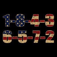 Usa Flag 18436572 Firing Order Small Block Engine V8 Block Premium T-Shirt