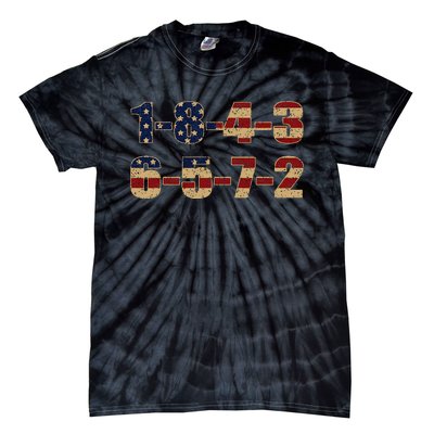 Usa Flag 18436572 Firing Order Small Block Engine V8 Block Tie-Dye T-Shirt