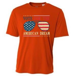 Usa Flag 2024 Quote I Vote For The American Dream Great Gift Cooling Performance Crew T-Shirt