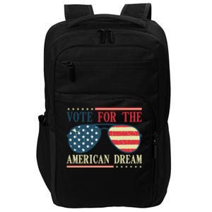 Usa Flag 2024 Quote I Vote For The American Dream Great Gift Impact Tech Backpack