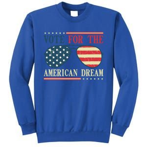 Usa Flag 2024 Quote I Vote For The American Dream Great Gift Sweatshirt