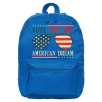 Usa Flag 2024 Quote I Vote For The American Dream Great Gift 16 in Basic Backpack