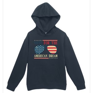 Usa Flag 2024 Quote I Vote For The American Dream Great Gift Urban Pullover Hoodie