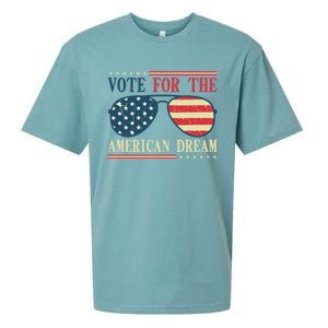 Usa Flag 2024 Quote I Vote For The American Dream Great Gift Sueded Cloud Jersey T-Shirt