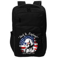 USA Flag 4th of July Suck It England Funny George Washington Impact Tech Backpack