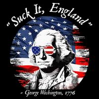USA Flag 4th of July Suck It England Funny George Washington Impact Tech Backpack