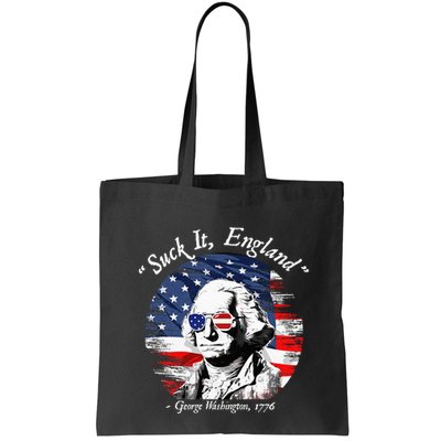 USA Flag 4th of July Suck It England Funny George Washington Bag